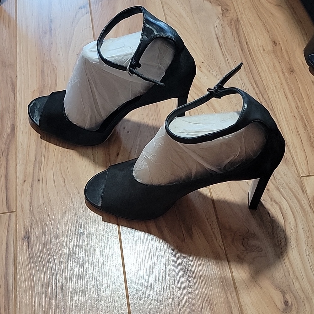 Open Toe Ankle Strap Rectangular Heel Jimmy Choo … - image 3